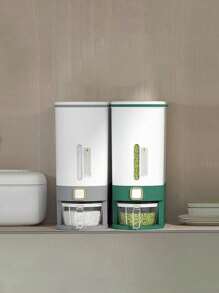 飯盒飯桶自動除蟲濕度持久密封飯桶-家用米缸旗艦店高端儲米盒 - 灰色 - 查看 1