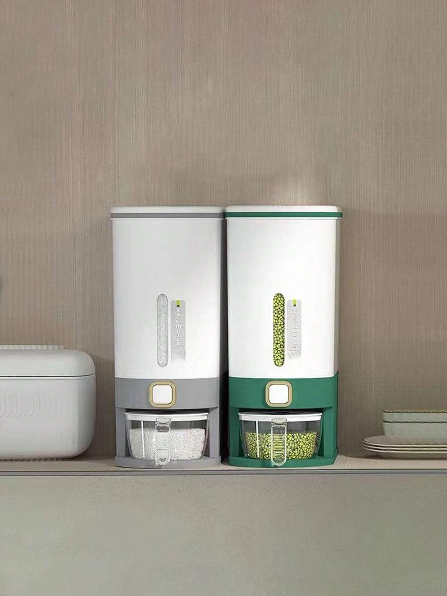 飯盒飯桶自動除蟲濕度持久密封飯桶-家用米缸旗艦店高端儲米盒 - 灰色 - 查看 1