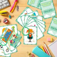 50 Behavior Flash Cards For Toddlers, Reading Flash Cards For Early Childhood Classroom Education, Homework, Study Supplement Learning Cards Teaching Aids, Learning Vocabulary Recognition Card - Multicolor - View 6