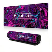 Mousepad | Game Over Vaporwave | Extended Large Gaming Mouse Pad Deskmat - Purple - View 1