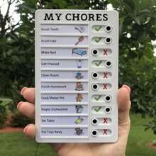 1pc Self-Discipline Punch Card Check List Memo, Habit Tracker - Develop Good Habits