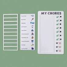 1pc Self-Discipline Punch Card Check List Memo, Habit Tracker - Develop Good Habits