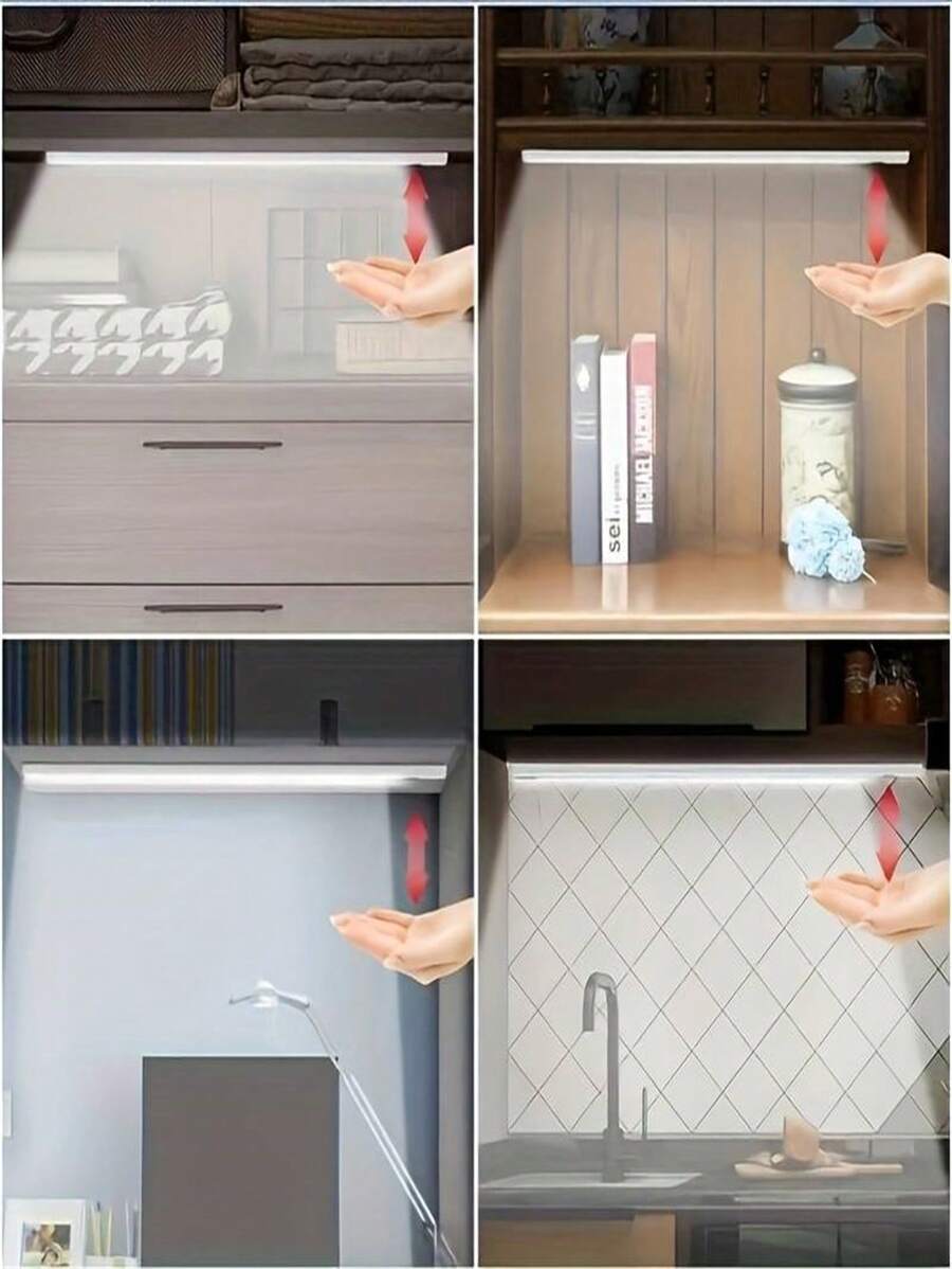 1pc Induction Light, Hand Sweeping Sensor LED Light , Suitable For Bookcases