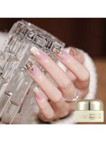 8ml閃亮反光鉑金磁性凝膠指甲油貓眼凝膠半永久性紫外線led清漆指甲藝術設計 - 珊瑚粉 - 查看 4