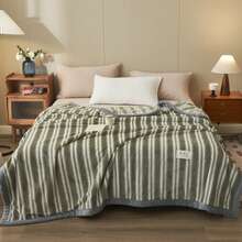 1入組柔軟親膚,具保暖點點絨面毛毯,可水洗透氣,適合於臥室、客房、客廳使用,適用春、秋、冬季節 - 彩色 - 查看 2