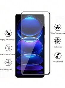 3 Stück hochauflösende, vollständige Abdeckung Gehärtetes Glas Bildschirmschutz kompatibel mit Xiaomi/Redmi, vollständige Abdeckung, einfache Montage, hochauflösend klar, blasenfrei, kratz- und bruchfest, gehärtetes Glas Bildschirmschutz mit ultrahochauflösung, Geschenk für Geburtstag/Ostern/Präsidententag/Weihnachten/Familie/Freunde/Jungen/Freundin - Transparent - Übersicht 4