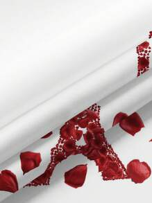 1入組情人節玫瑰&心形&酒杯印花桌布 - 多顏色 - 查看 5