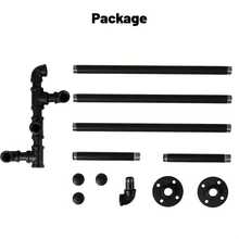 1 件原始懸掛式毛巾架 - 壁掛式室外泳池毛巾架 - 專利防銹,節省空間的浴室毛巾架,適合多種尺寸的毛巾（黑色） - 黑色 - 查看 7