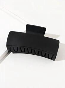 1pc Large Matte Solid Square Hair Claw In Warm Colors For Autumn & Winter, 4 Color Options, Smooth Surface, Suitable For Home Diy Accessories, Best Gift For Friends, Fashionable, Elegant Women's Hair Accessory - Multicolor - View 11