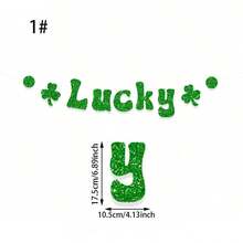 1 Miếng Cỏ ba lá Tua Vòng hoa Đồ trang trí Đối với Ngày St. Patrick Cung cấp cho buổi tiệc - Nhiều màu - Xem 5