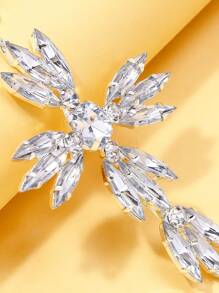 1入組女士新款鉆石十字胸鏈,夜店性感比基尼身鏈,西式風格