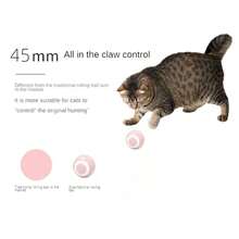 Cat Intelligent Rechargeable Self-Entertainment Rolling Ball Toy - Pink - View 2