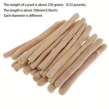250克10公分天然浮木碎片手工藝棒,適用於藝術和手工diy裝飾、創建 - 重量 - 查看 2