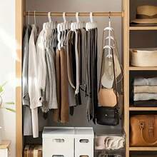 1入組多功能收納掛鉤,領帶圍巾帽子掛鉤,領帶掛衣櫥收納 - 白色 - 查看 1