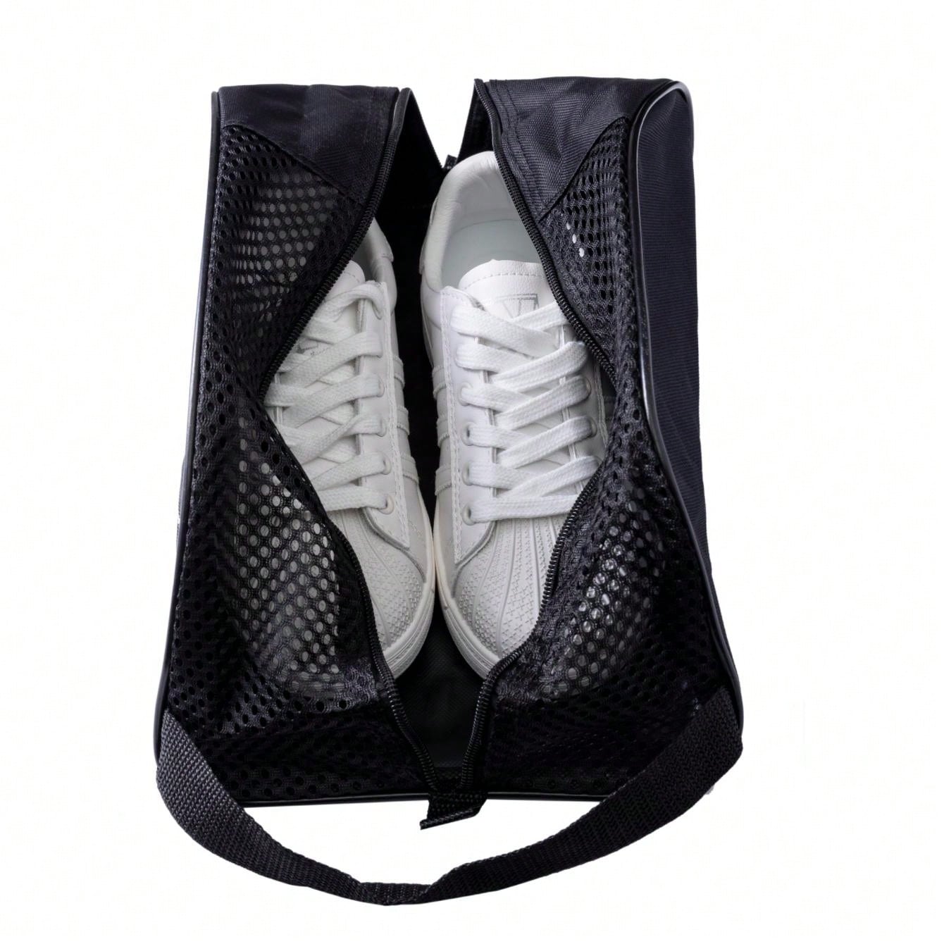 Sac À Chaussures De Voyage De Gymnase Portable, Imperméable, Ventilé, Avec Maille, Couverture De