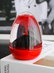 1pc Random Color & Style Lava Volcano Hourglass Timer, Creatively Designed Liquid Motion Desk Toy For Stress Relief - Multicolor - View 3