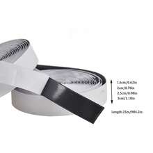2PCS 25M Length White Hook And Loop Tape Self Adhesive Strips Set With Sticky Glue Nylon Fabric Fastener For Home Clothing Accessories - White - View 2