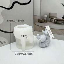 1入組復活節兔子蛋各種diy手工製作香蠟模具、香薰石膏肥皂製作,兔蛋形石膏模具 - 款式 3 - 查看 2