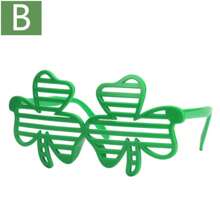 1入聖帕特里克節眼鏡套裝,無紡織帽子,塑料綠色洋蔥眼鏡和三葉草眼鏡 - 綠色 - 查看 13