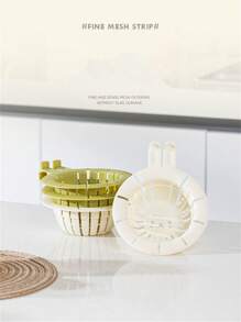 1 件廚房水槽排水過濾器,帶內置過濾器和防堵塞柔性橡膠設計,兔子形狀 - 綠色 - 查看 9