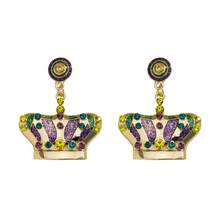 1對金屬雕像帽子＆皇冠＆面具垂飾耳環,是獨特的狂歡節女性禮物,適合送給女性朋友,姐妹,妻子,母親 - 狂歡節 - 查看 9