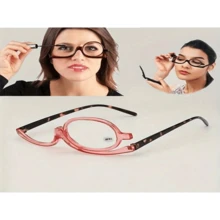 Gafas Lupa Plegables Y Giratorias Con Lentes De Aumento De 2.0 + 2.5 + 3.0 - Rosa - Ver 3