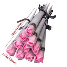 10pcs Pink Christmas Gift Soap Flowers, Ideal For Holiday Business Openings, Valentine'S Day Gifts, Weddings, Birthdays, Anniversary Gifts, Guest Gifts, Bridesmaid Gifts, Mother'S Day, Father'S Day Gifts