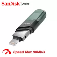 SANDISK SanDisk USB Flash Drive IXPand OTG Lightning USB 3.1 Stick 256GB 128GB 64GB Pen Drive MFi Compatible With IPhone & IPad SDIX90N