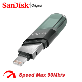  SanDisk IXpand OTG Lightning USB 3.1-, 256 GB/128 GB/64 GB, MFi-certifierad kompatibel med iPad, SDIX90N