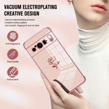 粉色玫瑰設計防震手機殼 - 粉色 - 查看 6