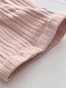 2入組女寶寶字母刺繡打底褲,春秋季穿著,舒適柔軟的面料,適用於四季 - 彩色 - 查看 5