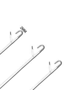 5pcs Two Tone Hair Crochet Needle ,Hair Styling Tools Hair Accessories