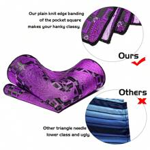 4PCS Men Tie Pocket Square Cufflinks And Clip Set Golden Paisley Tie Set - Gold - View 9