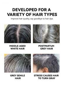 2支x 8g黑色一次性染髮筆,半永久性染髮筆,專業遮蓋白髮的染髮筆 - 黑色 - 查看 2