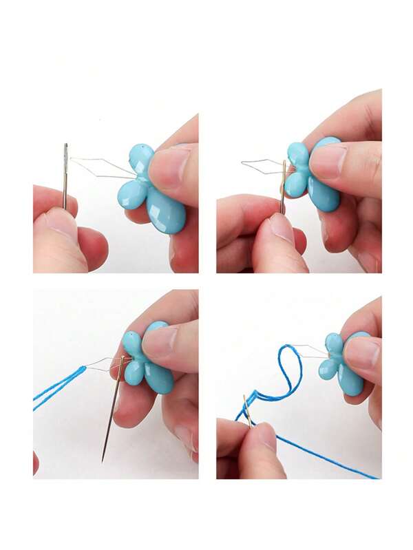 (1set 10pcs)Colorful ButterflyShaped Needle Threader, Elderly Needle
