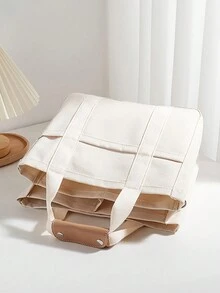 Đa chức năng Túi mẹ , Túi vải , Túi xách tay , Dung lượng lớn Cái túi , Mẹ Và Em bé Cái túi , Túi xách tay , Túi mua sắm , Túi đeo vai , Túi đeo chéo , Xe nôi Cái túi , Túi hộp ăn trưa , Túi xách tay Với Ngăn , Túi ăn trưa , Xe nôi Cái túi , Thích hợp Cho công việc , Có thể Như A Và Trẻ sơ sinh Xe nôi Đến Em bé - trắng - Xem 5