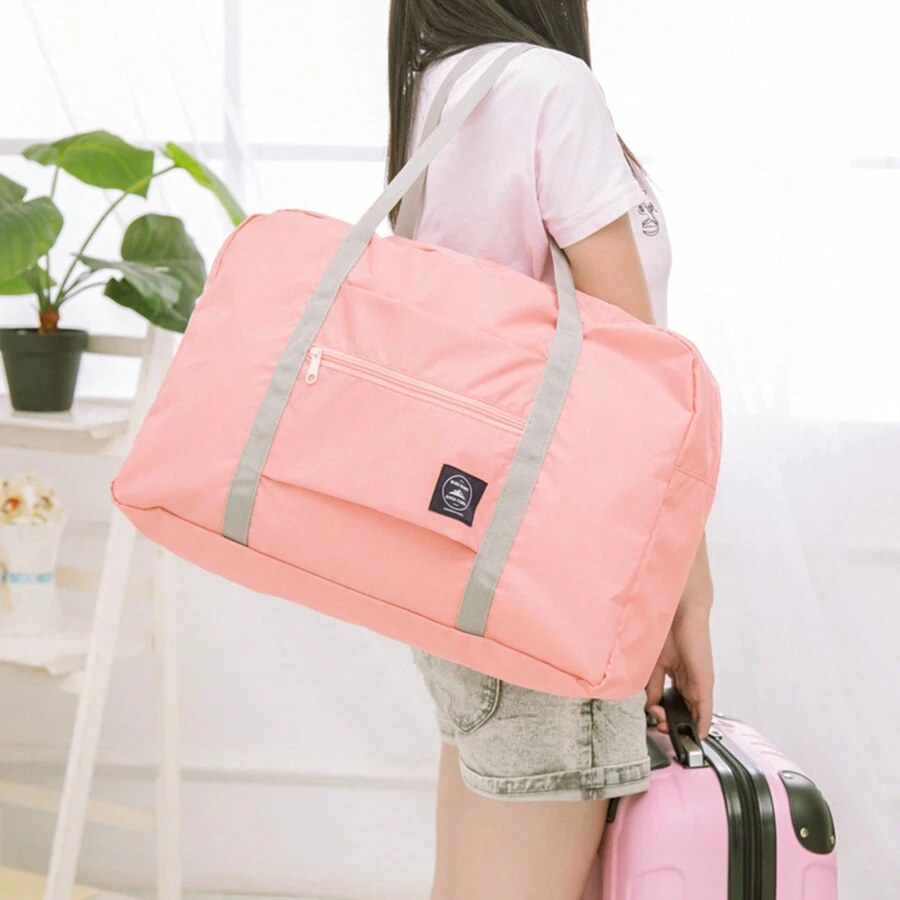 Bolsa De Viaje Portátil Y Plegable Para Almacenamiento De Ropa Y Equipaje, Bolsa Para Mamá - Rosa - Ver 1