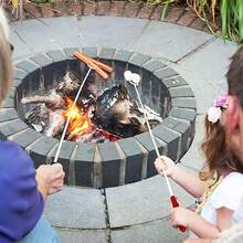 3pcs Stainless Steel Telescopic Bbq Forks For Hot Dogs, U-Shaped Forks & Lamb Leg Bbq Fork, Outdoor Bbq Tool - Multicolor - View 5