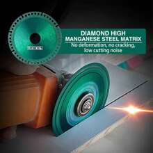 1/5 件磨床專用複合切割鋸片適用於瓷磚 Pvc 管材的堅不可摧圓盤 - 綠色 - 查看 4