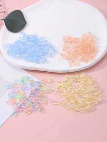 50入組指甲藝術可愛的迷你熊樹脂吊飾4x7mm多色熊形指甲diy 3d貼花石頭,用於指甲裝飾 - 杏色 - 查看 2