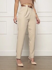 Women Pants - 珊瑚橙 - 查看 2