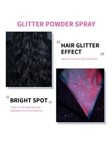 Glitter Spray For Body, Glitter Spray For Hair And Body, Glitter Spray For Clothes, Long Lasting Body Glitter Spray For Stage, Parties And Masquerades 2.11 Fl Oz Spray Silver Glitter Hair Spray For Women , Long Lasting Waterproof Glitter Hair And Body Spray, Perfect Body Glitter Spray For Music Festival Stage Makeup And Festival Carnival Highlight Makeup. 60ml - Blue - View 8