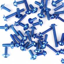 149件摩托車螺絲套件螺帽夾片螺絲 - 藍色 - 查看 8