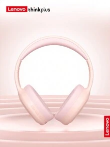 Lenovo 原裝th30無線耳機可摺疊耳罩式耳機電競音樂運動耳機帶麥 - 粉色 - 查看 6