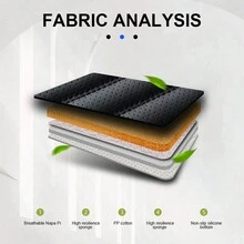 1入通用汽車座椅套,透氣納帕皮革防滑墊汽車座椅墊前座套,車內配件 - 黑色 - 查看 3