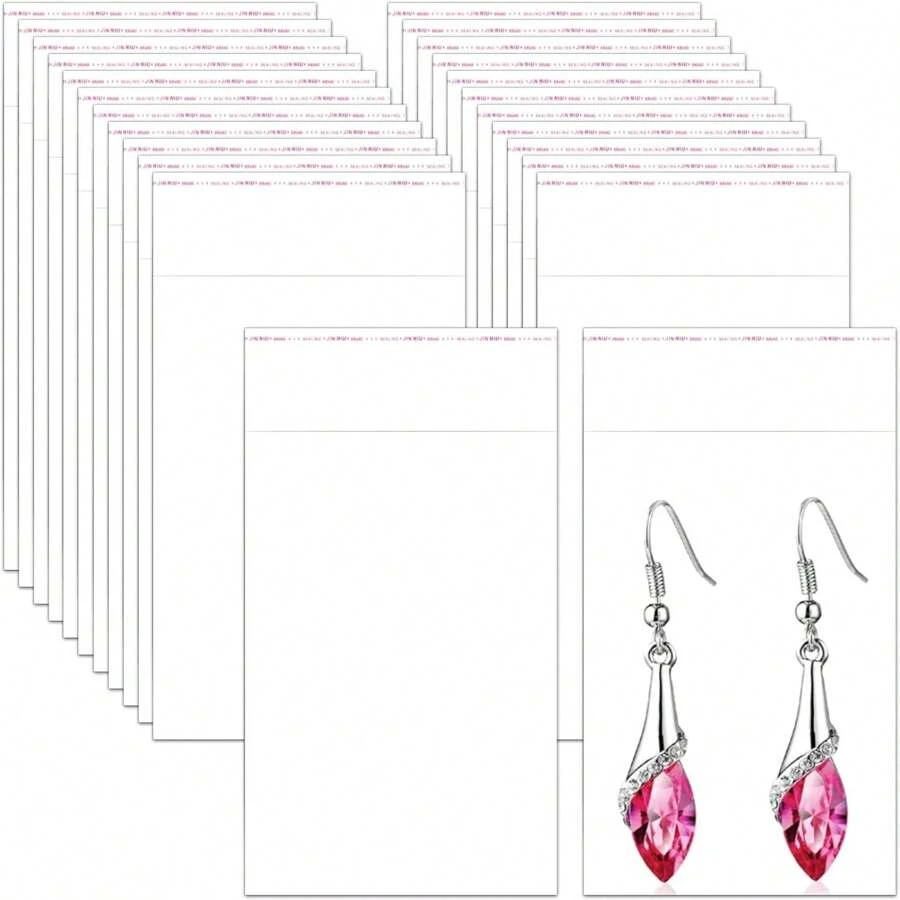 100入組2x3"小型自粘式玻璃膠袋,小型可重封合的opp聚乙烯塑料袋,2mil適用於丸藥,耳環,珠子和種子 - 無色 - 查看 1