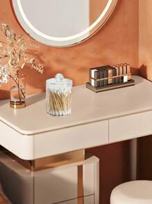 1 件透明塑膠分配瓶,用於清潔片劑,適用於浴室收納容器和梳妝台化妝收納盒 - 無色 - 查看 4