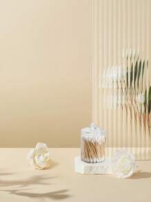 1 件透明塑膠分配瓶,用於清潔片劑,適用於浴室收納容器和梳妝台化妝收納盒 - 無色 - 查看 7