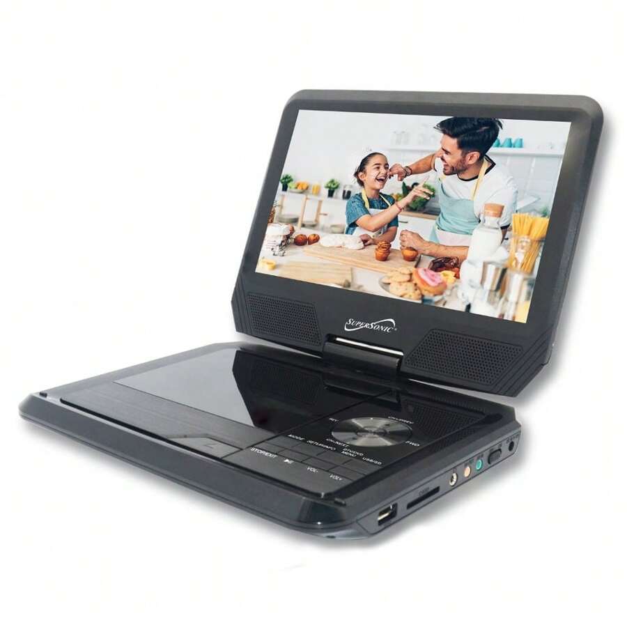 9" Portable DVD Player W/Digital TV Tuner - Black - View 1