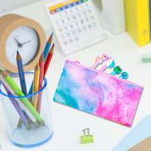 3pcs/Set Girls' Backpack With Starry Sky Print & Unicorn Pattern, Including Lunch Box And Pencil Case For Elementary School Students - Pink - View 8